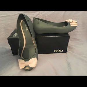 Melissa ballet flat size 8 gray
